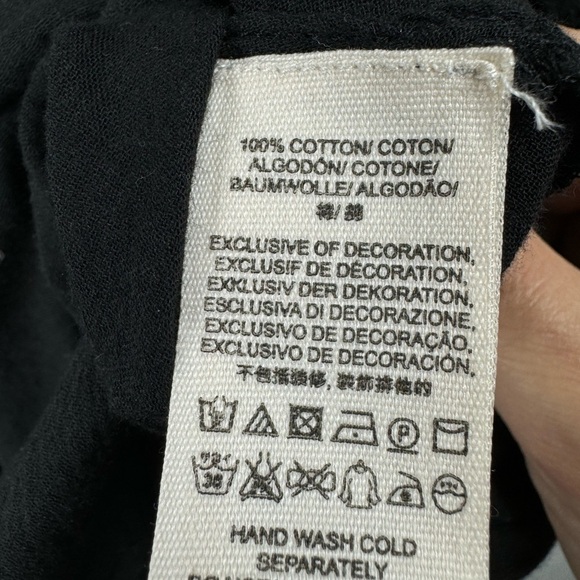 Free People Size XS Boho Mini Dress Perfectly Victorian Embroidered Black - Picture 5 of 6